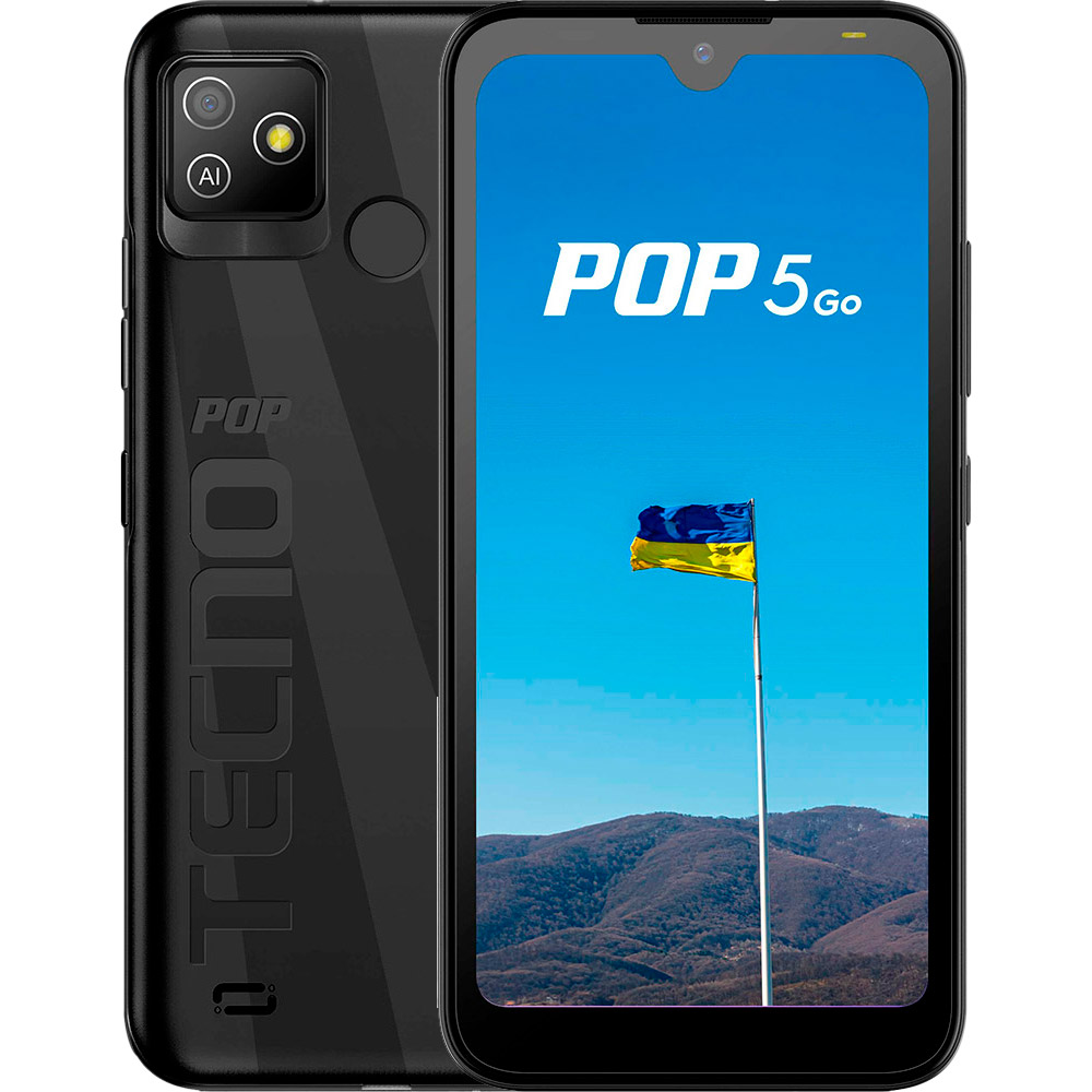 TECNO POP 5 Go (BD1) 1/16Gb 2SIM Aether Black купить в Киеве ? лучшая цена  в Фокстрот по всей Украине: Харьков, Днепр, Одесса, Николаев, Запорожье