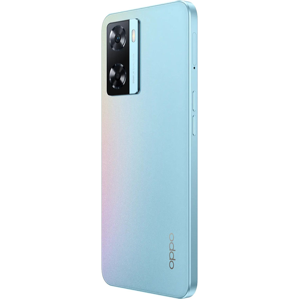 Внешний вид Смартфон OPPO A57s 4/128 Gb Dual Sim Sky Blue (6932169316767)