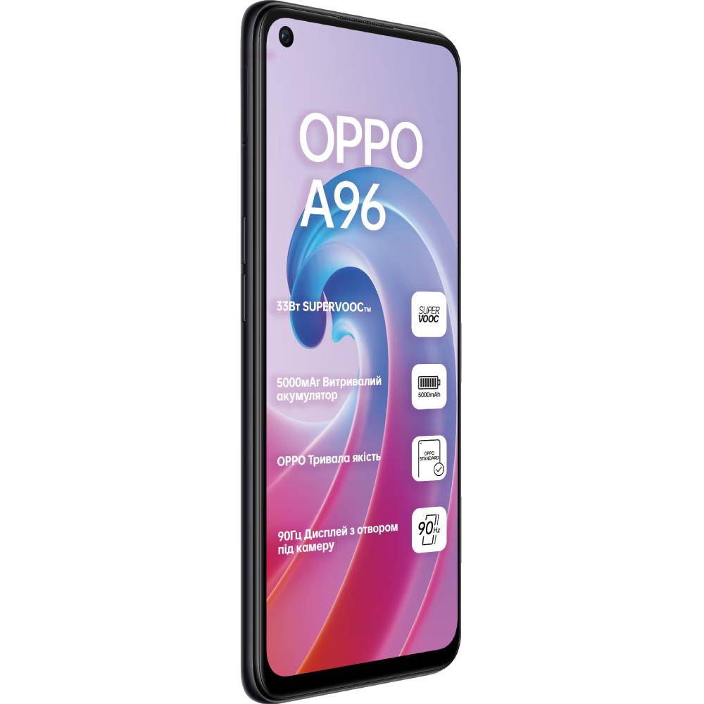 Смартфон OPPO A96 8/128Gb Dual Sim Starry Black (6932169305990) Диагональ дисплея 6.59