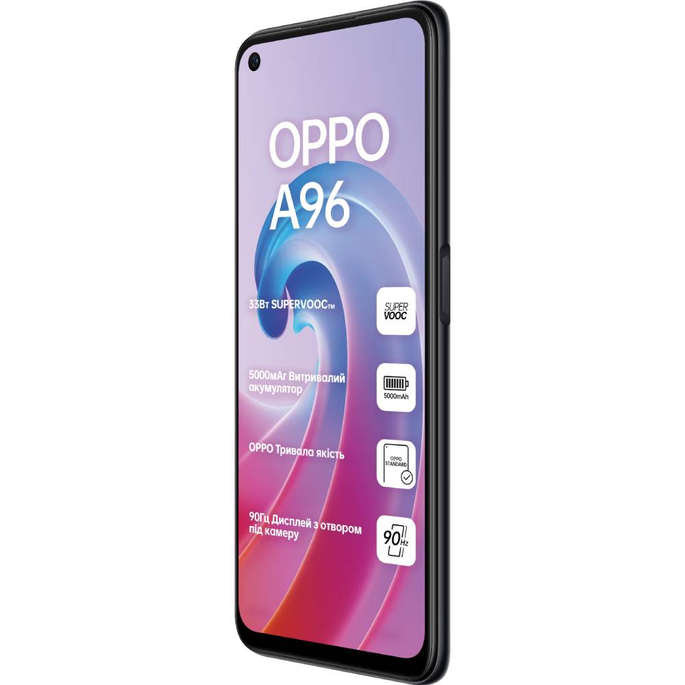 Внешний вид Смартфон OPPO A96 8/128Gb Dual Sim Starry Black (6932169305990)