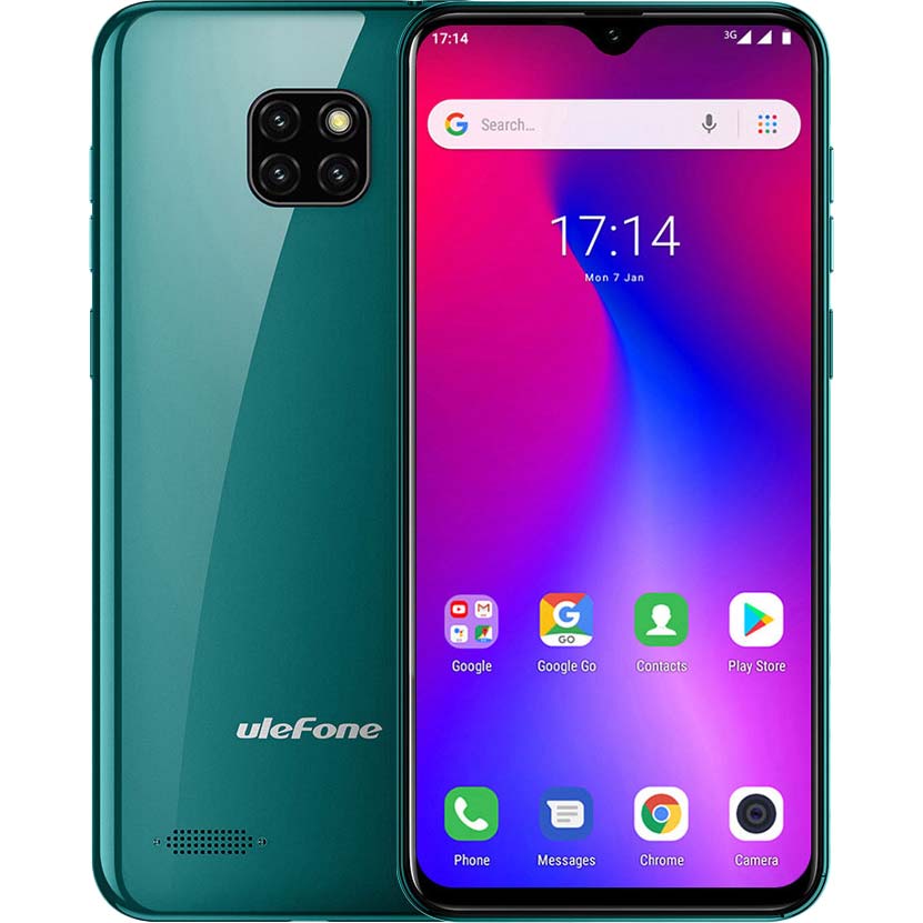 Смартфон ULEFONE S11 1/16GB Midnight Green (61286)