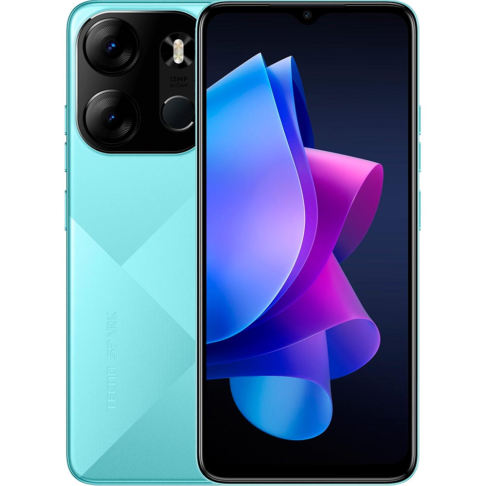 Смартфон TECNO Spark Go 2023 (BF7) 4/64GB Dual Sim Uyuni Blue (4895180793028)