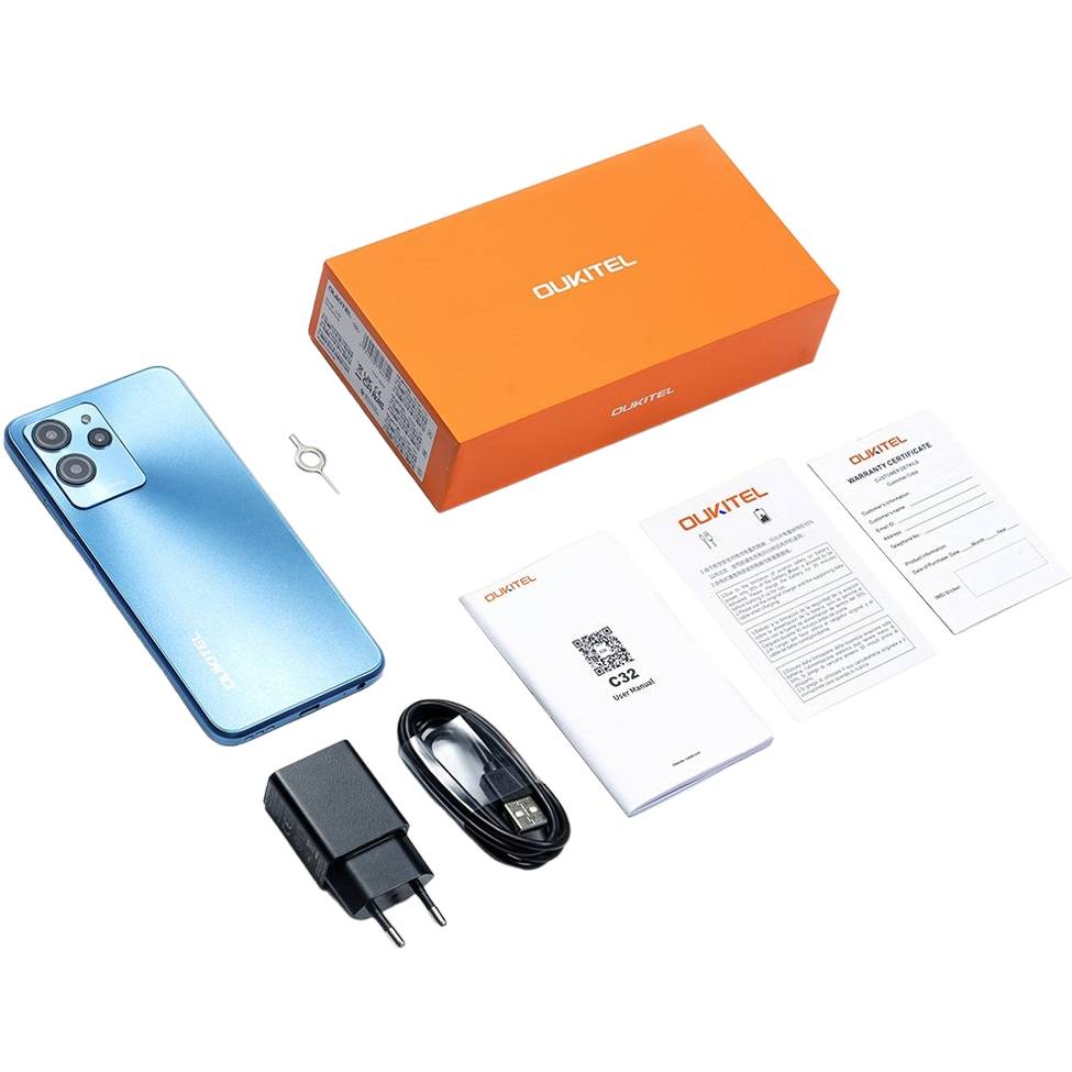 Фото Смартфон OUKITEL C32 8/128GB Sky Blue (6931940716628)