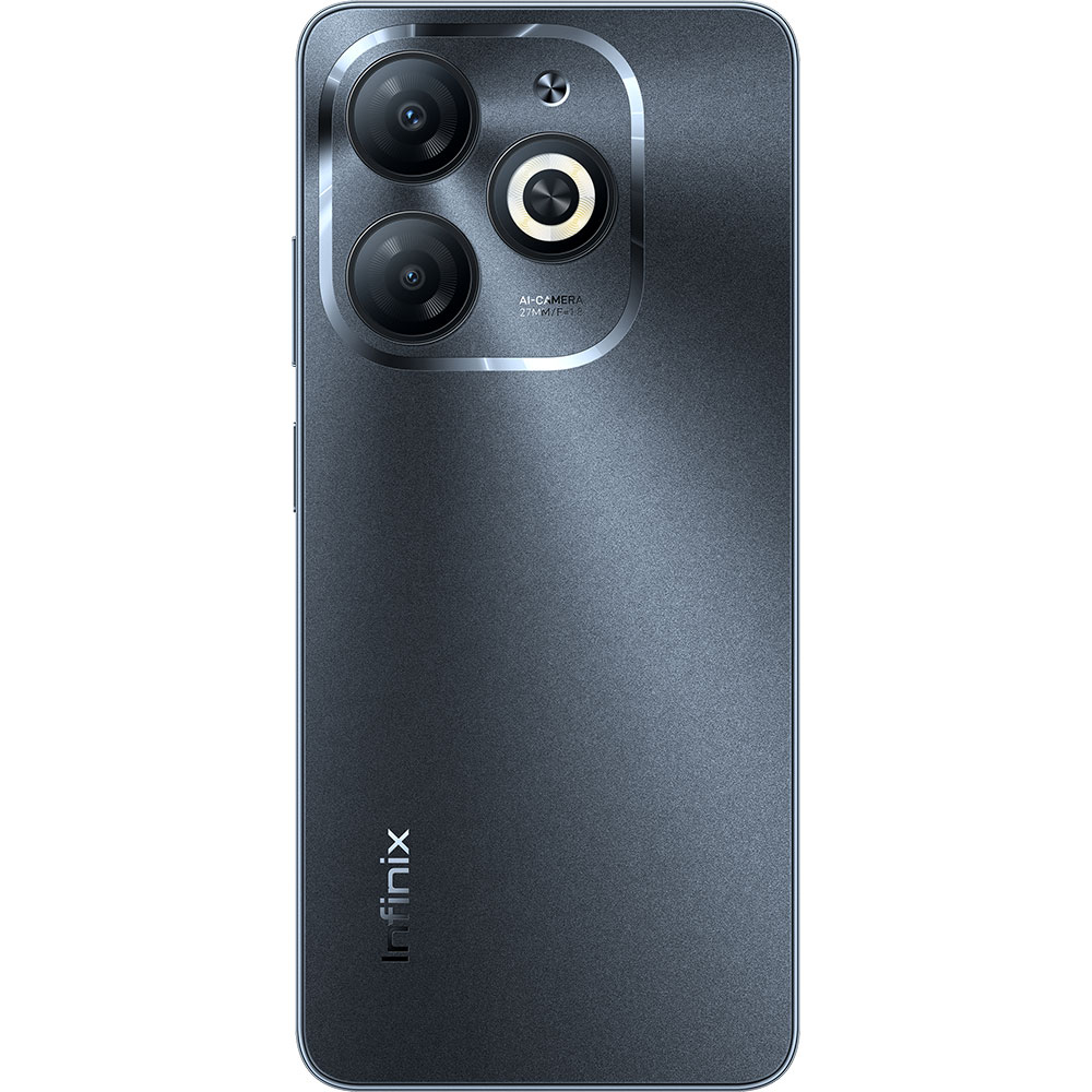 Смартфон INFINIX Smart 8 X6525 4/64GB Dual Sim Timber Black Встроенная память, Гб 64