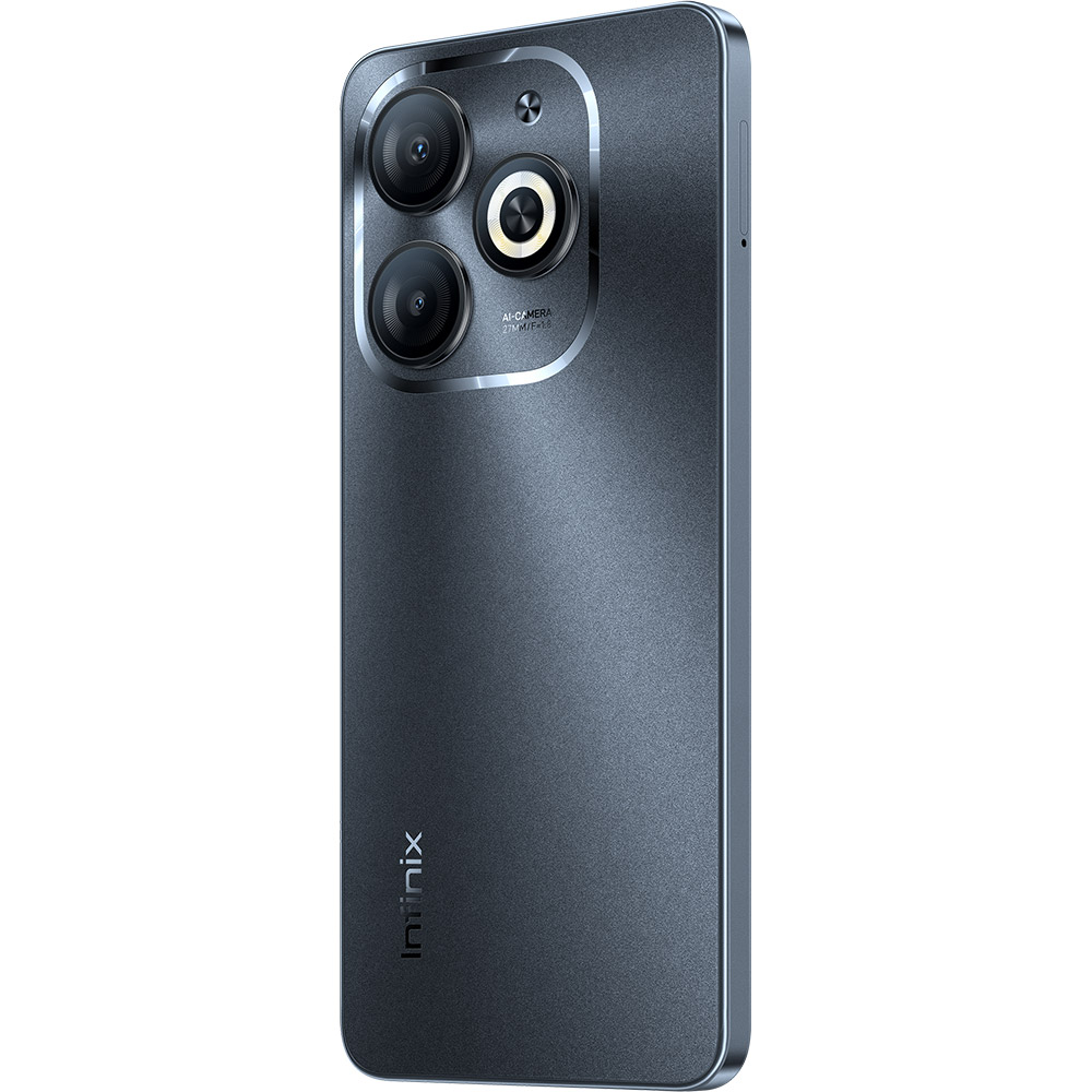 Смартфон INFINIX Smart 8 X6525 4/64GB Dual Sim Timber Black Диагональ дисплея 6.6