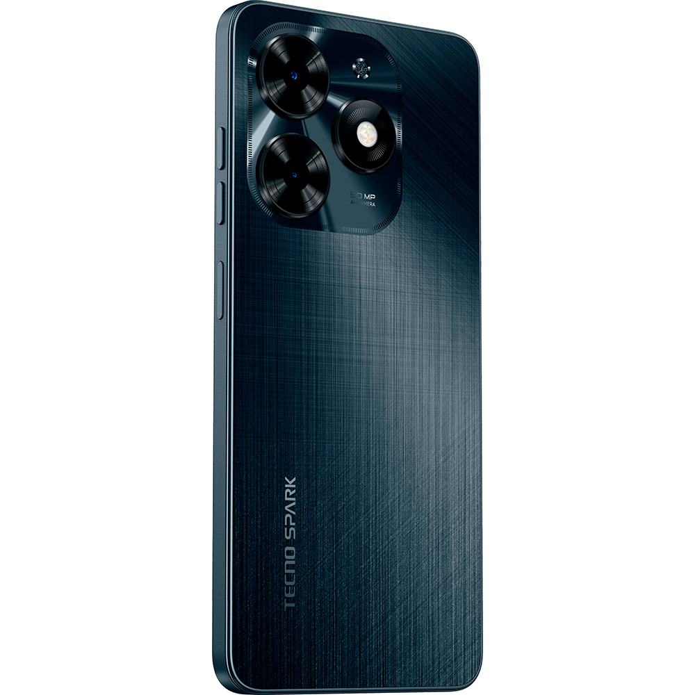 Смартфон TECNO Spark 20C BG7n 4/128GB Dual Sim Gravity Black (4894947011740) Акумулятор 5000