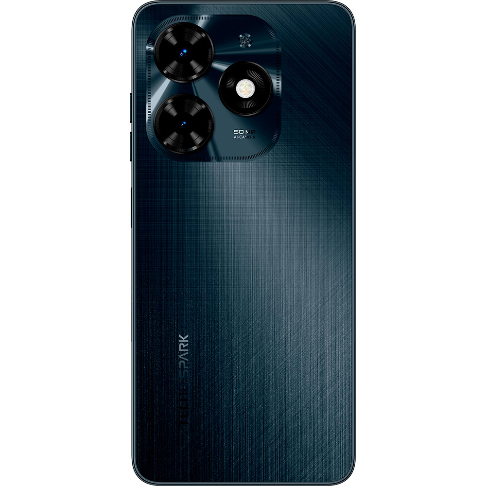 Смартфон TECNO Spark 20C BG7n 4/128GB Dual Sim Gravity Black (4894947011740) Діагональ дисплея 6.56