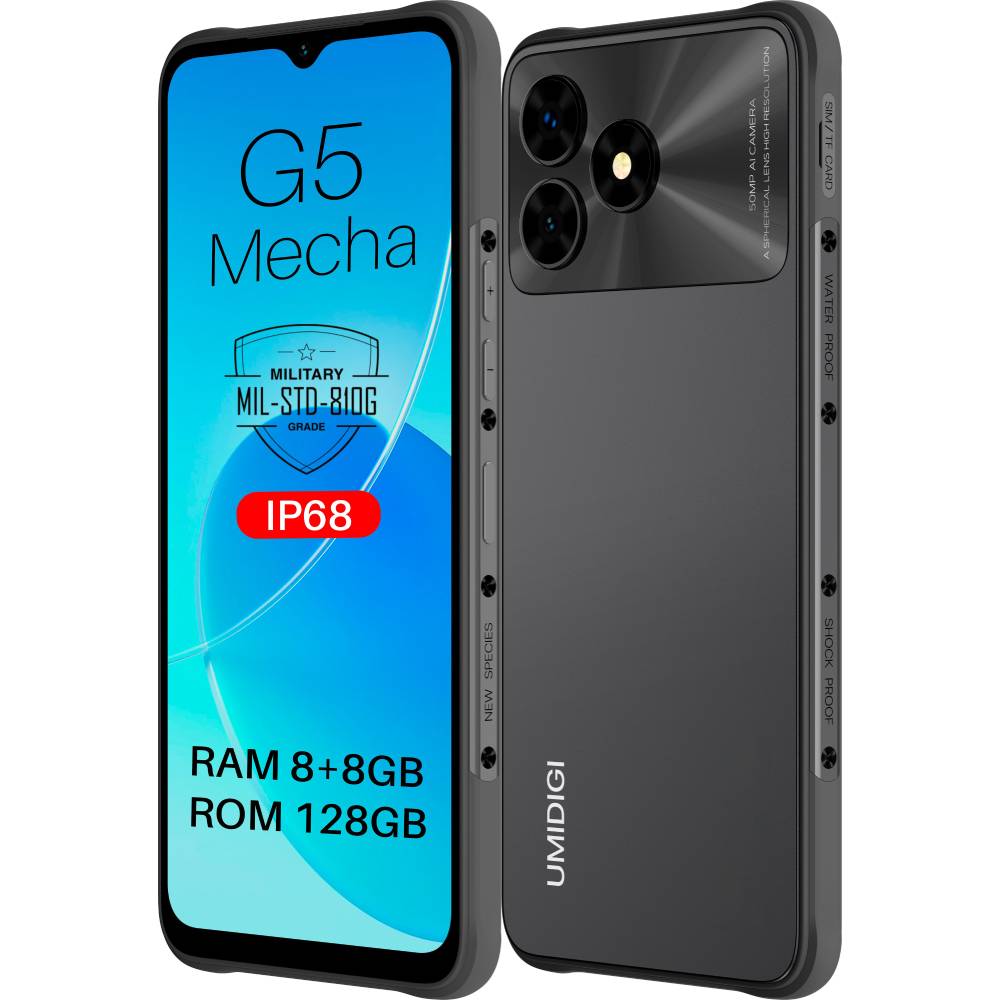 Смартфон UMIDIGI G5 Mecha (RP08) 8/128GB Dual Sim Gray (6973553523019) Оперативна пам'ять, Гб 8