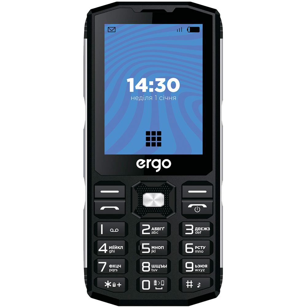 Мобільний телефон ERGO E282 Dual Sim Black Діагональ дисплея 2.8