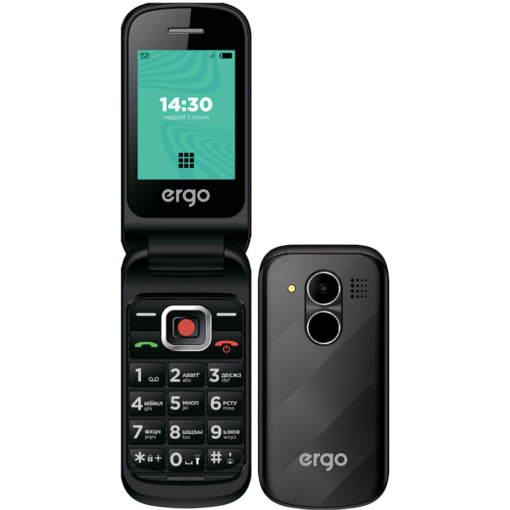 Мобильный телефон ERGO F241 Dual Sim Black купить в Киеве ? лучшая цена в  Фокстрот по всей Украине: Харьков, Днепр, Одесса, Николаев, Запорожье