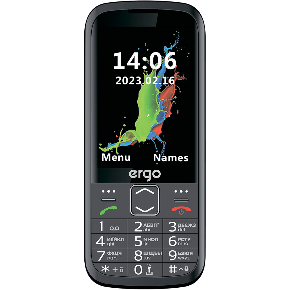 Мобільний телефон ERGO R351 Dual Sim Black Акумулятор 3000