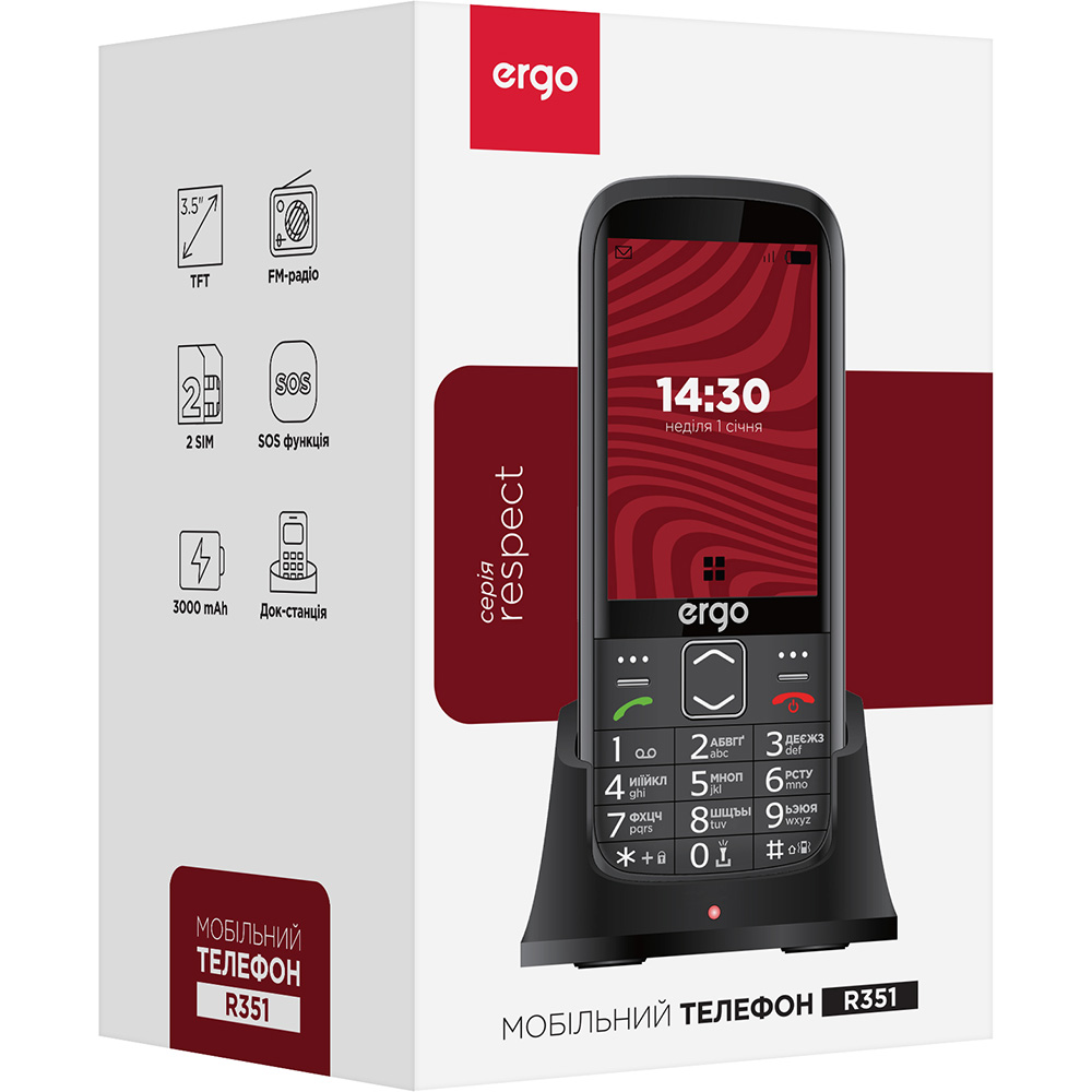 Покупка Мобільний телефон ERGO R351 Dual Sim Black