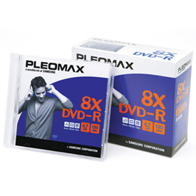 Носії інформації PLEOMAX Samsung DVD-R 4.7 Gb 8x Jewel