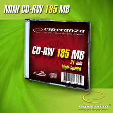 Носії інформації ESPERANZA CD-RW 210Mb 8cm 12x Mini Slim 1 pcs