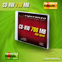 Носители инфомации ESPERANZA CD-RW 700Mb 80min 24x Slim 10 pcs