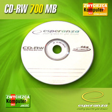 Носители инфомации ESPERANZA CD-RW 700Mb 80min 24x Spin 100 pcs