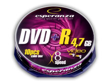 Носители инфомации ESPERANZA DVD+R 4.7Gb 8x Cake 10 pcs