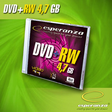 Носители инфомации ESPERANZA DVD+RW 4.7Gb 4x Slim 10 pcs