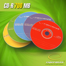 Носители инфомации ESPERANZA CD-R 700Mb 52x Spin 100 pcs Color