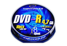 Носії інформації ESPERANZA DVD-R 4.7 Gb 8x Cake 10 pcs