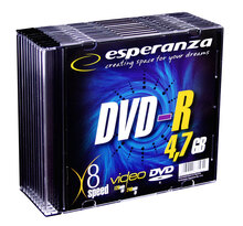 Носії інформації ESPERANZA DVD-R 4.7 Gb 8x Slim 10 pcs