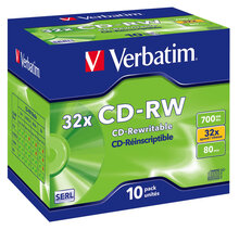 CD диски  VERBATIM CD-RW 700Mb