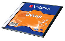 Носії інформації VERBATIM DVD-R 4,7 Gb 16x Slim 20 pcs 43547