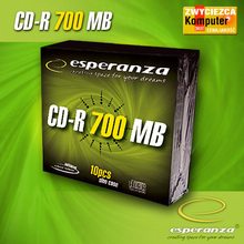 Носители инфомации ESPERANZA CD-R 700Mb 52x Slim 10 pcs MOVIE