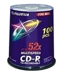 Носители инфомации FUJI CD-R 700Mb 80min 52x Cake 100 pcs