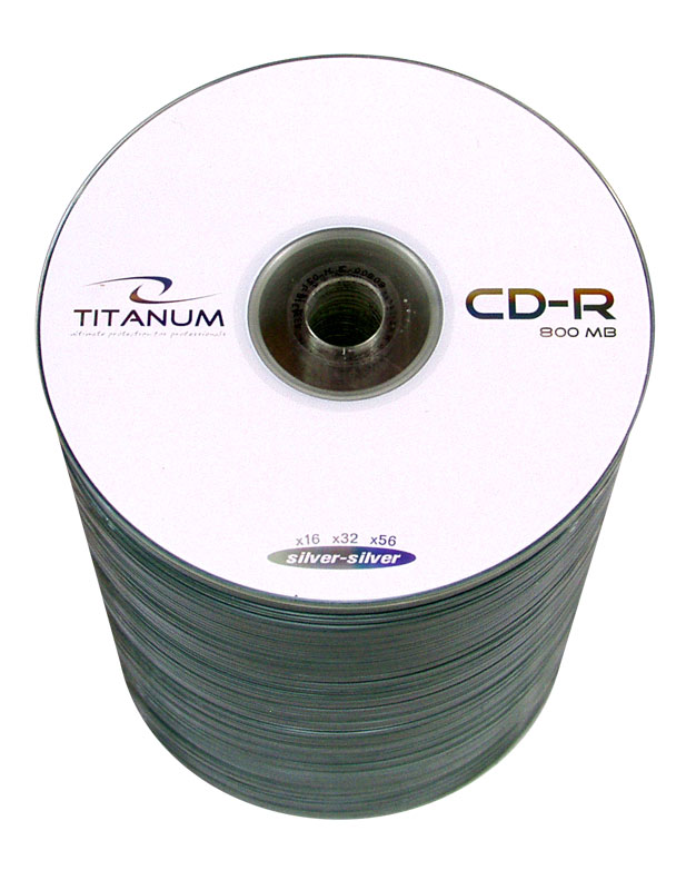 Носители инфомации TITANUM CD-R 800MB 90 min 48x Spin 100 pcs