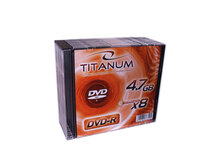 Носители инфомации TITANUM DVD-R 4.7Gb 8x Slim 10 pcs