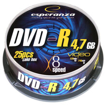 Носители инфомации ESPERANZA DVD-R 4.7Gb 8x Cake 25 pcs