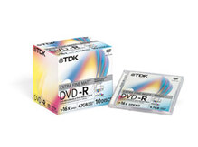 Носії інформації TDK DVD-R 4,7 Gb 16x Jewel 10 pcs Printable