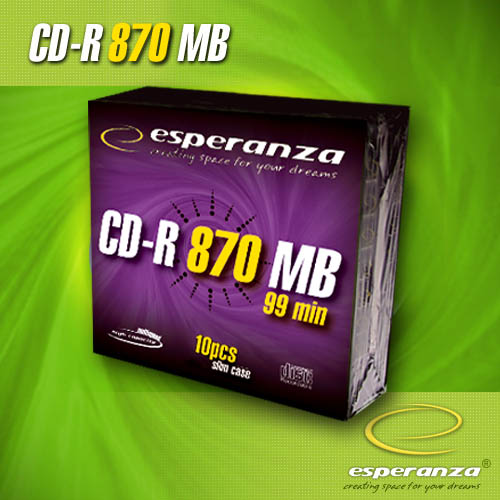 Носители инфомации ESPERANZA CD-R 870Mb 52x Envelope 10 pcs