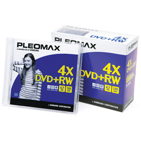 Носії інформації PLEOMAX Samsung DVD+RW 4.7 Gb 4x Jewel