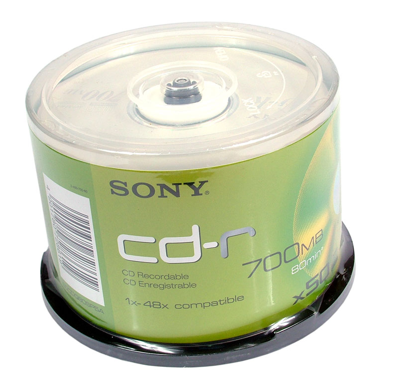 Носії інформації SONY CD-R 700Mb 80min 48x Cake 50 pcs