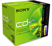 Носії інформації SONY CD-R 700Mb 80min 48x Slim 20 pcs