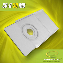 Носители инфомации ESPERANZA CD-R 50Mb 32x B/Card Spin 100 pcs Printable