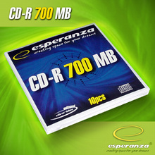 Носії інформації ESPERANZA CD-R 700Mb 52x Koperta 10 pcs Silver