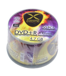 Носители инфомации EXTREME DVD+R 4.7Gb 16x Cake 50 pcs