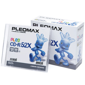 Носители инфомации PLEOMAX Samsung CD-R 700Mb 52x Slim 10 pcs PLEO