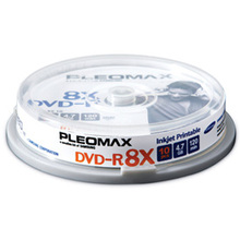 Носители инфомации PLEOMAX Samsung DVD-R 4,7Gb 8x Cake 10 pcs Printable