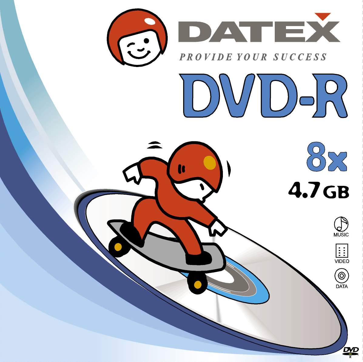 Носії інформації DATEX DVD-R 9,4 Gb 8x Bulk 100 pcs DoubleSided