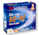 Носії інформації VERBATIM BD-RE SL 25Gb 2x Jewel 5 pcs 43615