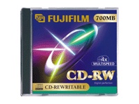 Носители инфомации FUJI CD-RW 700Mb 80min 4-12x Jewel 10 pcs Highspeed