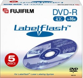 Носители инфомации FUJI DVD-R 4.7Gb 120min 16x Jewel 5 pcs Labelflash