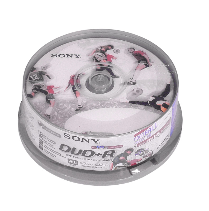 Носії інформації SONY DVD+R 4.7 Gb 120min 16x Cake 25 pcs