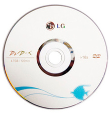 DVD диски LG DVD-R 4.7 Gb