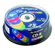 Носії інформації FUJI CD-R 700Mb 80min 52x Cake 25 pcs Color