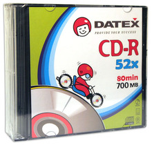 Носії інформації DATEX CD-R 700Mb 52x Slim 5 pcs